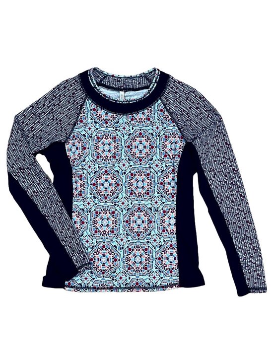 Helen Jon Other - Helen Jon UPF 50+ Rash Guard Swim Shirt Geometric Long Sleeve L